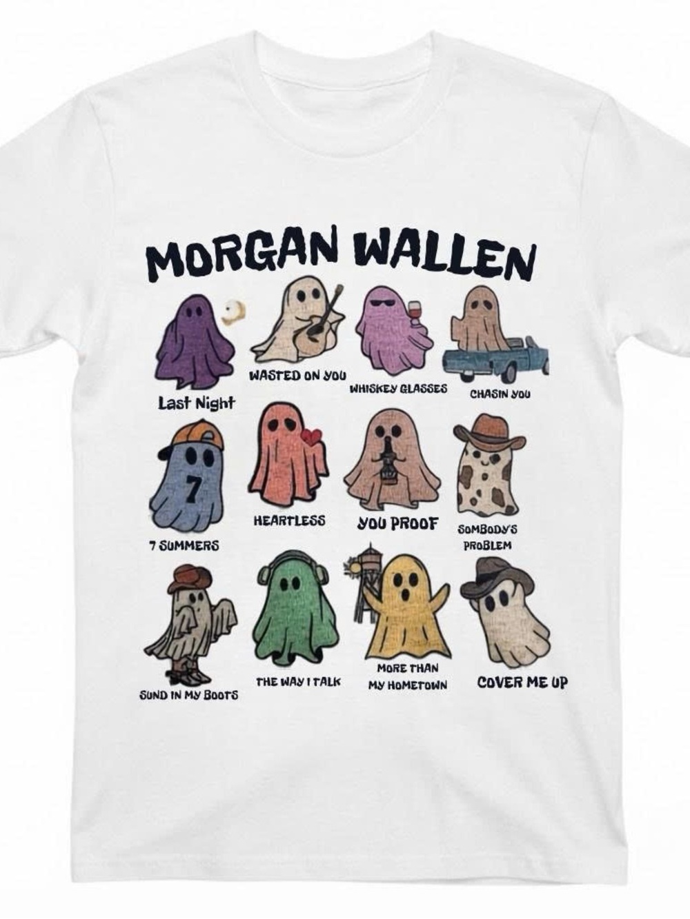 Morgan Wallen Halloween shirt cute popular country music ghost